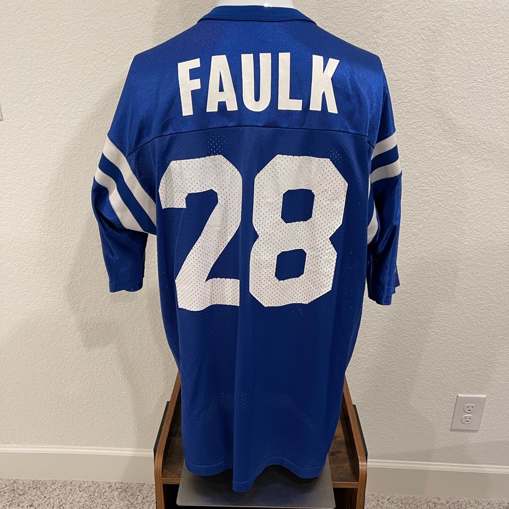 Indianapolis Colts #28 Faulk Champion Jersey 48/XL
